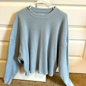 Abercrombie oversized dolman waffle tee.